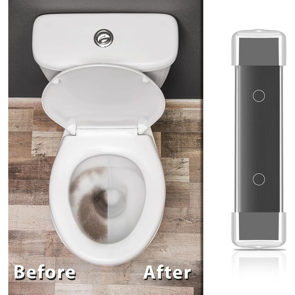 2Pcs Magnetic Toilet Cleaner Black Toilet Cleaning Magnets Long Lasting Magnetic Tank Cleaner for Household Bathroom Cleaning