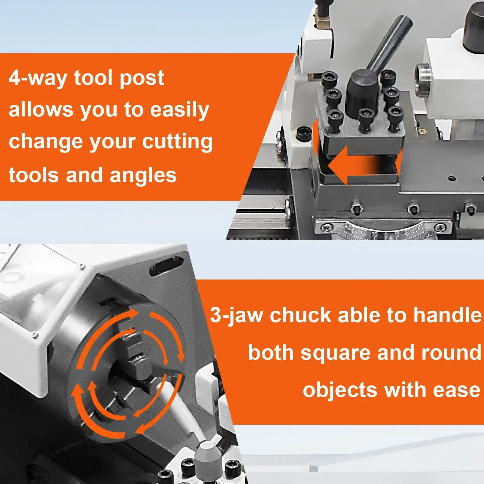 Metal Lathe Mini Lathe Brushless Brushed Variable Speed 750W-1500W For DIY Metal Turning Making Metric Threads