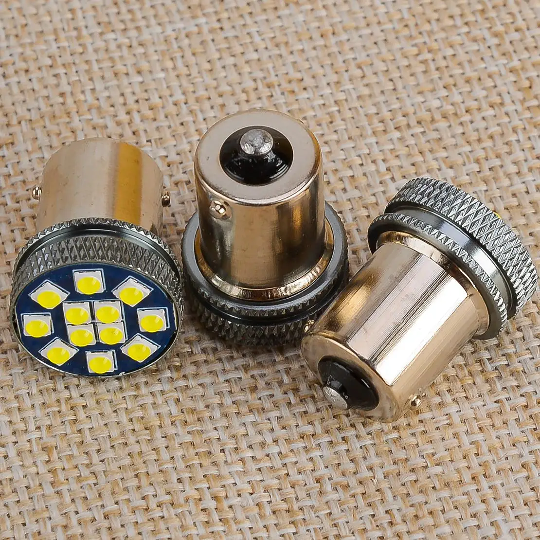 

10Pcs White LED 12SMD BAY15D 1156 1157 7440 3157 T20 P21W DRL Turn Signal Parking Light Bulbs Universal for Car Truck 24V
