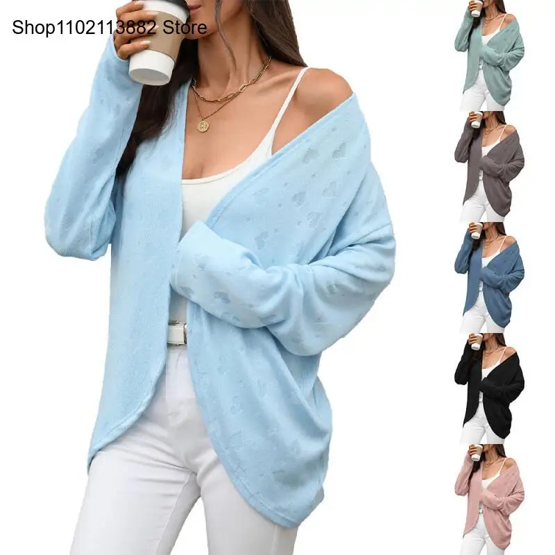 New Autumn and Winter Many Color Long-Sleeved Cardigan Knitted Jacquard Jacket Conditioning Shirt