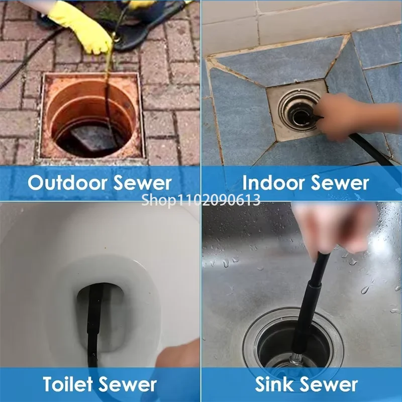 

15M Carcher Electric Cleaner 100ft 5800PSI High Pressure 1/4 Inch Drain Cleaning Hose Sewer Paint Truck Tools