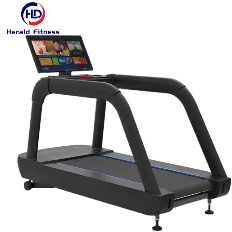 HERALD Fitness Exercise Running Machine With 32 Inches TV Version  8 Exercise Modes Commercial Treadmill Electric Treadmill