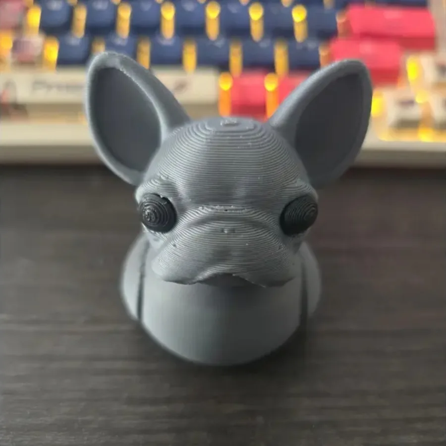 3D Printed Plastic Duck, French Bulldog Duck Decorative Item, Finger Bulldog Duck-style Decoration, Indoor Popular Accessory
