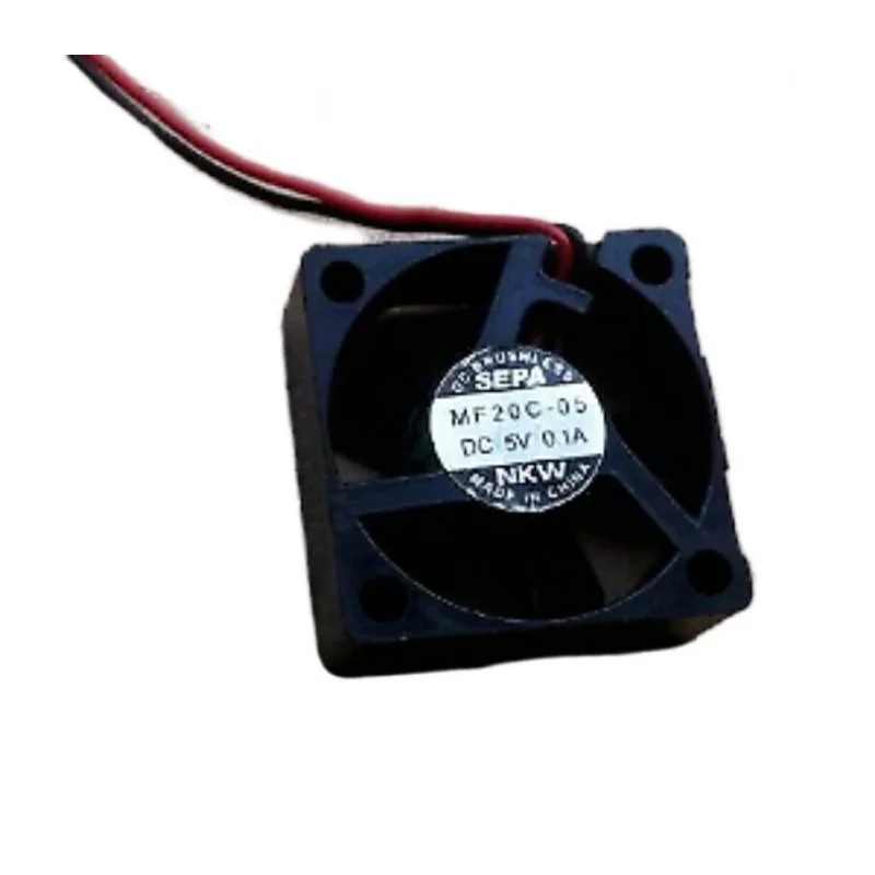 For SEPA MF20C-05 MF20C-05L DC 5V 0.1A 0.08A 20*20*8mm 2-wire Server Square Fan