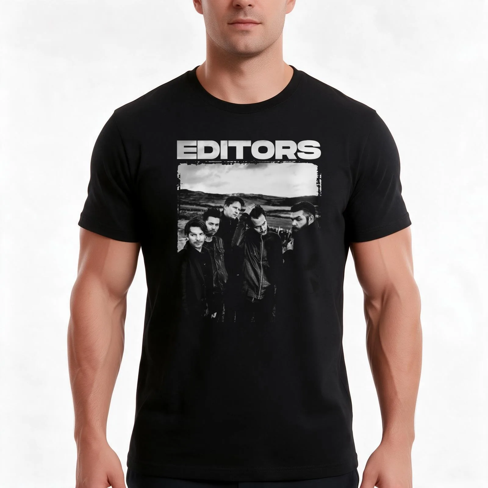 EDITORS BAND T-Shirt Summer Casual Cotton Tee Oversized Streetwear Tops Vintage Graphic Print Loose Fit Short Sleeve