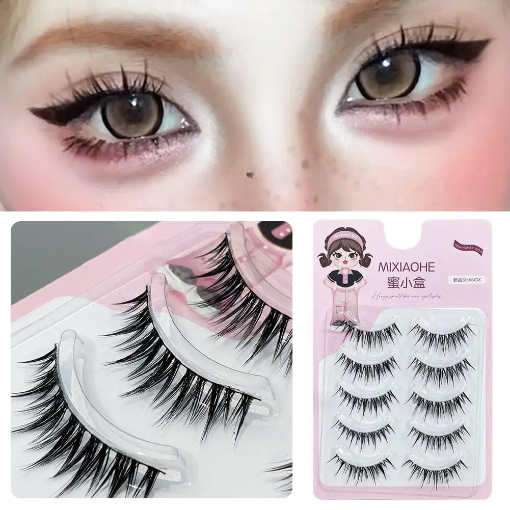 ขนตาปลอมวันพีซ หนา งอน 3 มิติ แบบลิตเติ้ลเดวิล ขนตาปลอมแบบธรรมชาติ สำหรับต่อขนตา อุปกรณ์แต่งหน้า ขนตาปลอมแบบใส W5H1