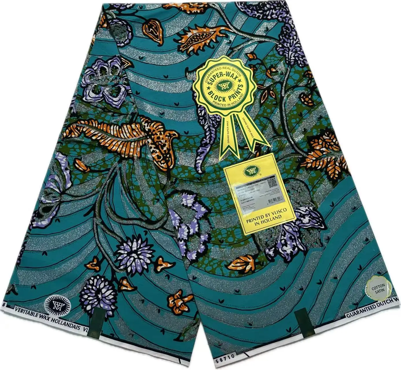 Nouveau Grand or cire 100% coton doux Batik haute qualité Original garanti véritable tissu de cire africaine Nigeria femmes Pagne