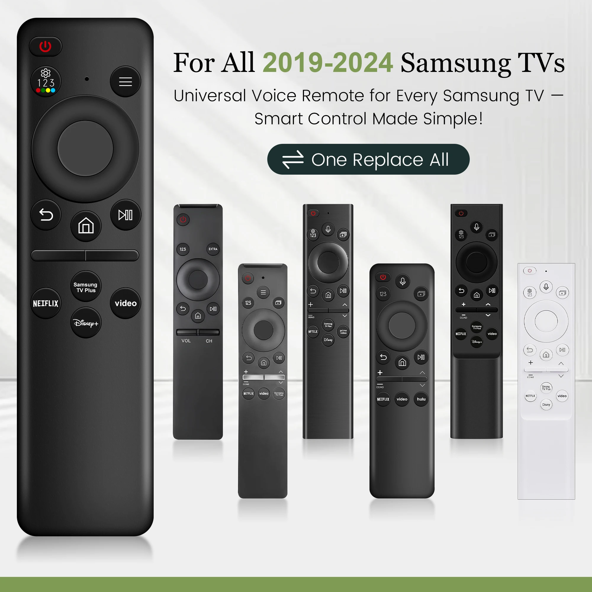 IR Remote Control for Samsung Smart TVs, Replacement Remote Control for Samsung Neo QLED 8K/4K Smart TV Infrared Remote Control