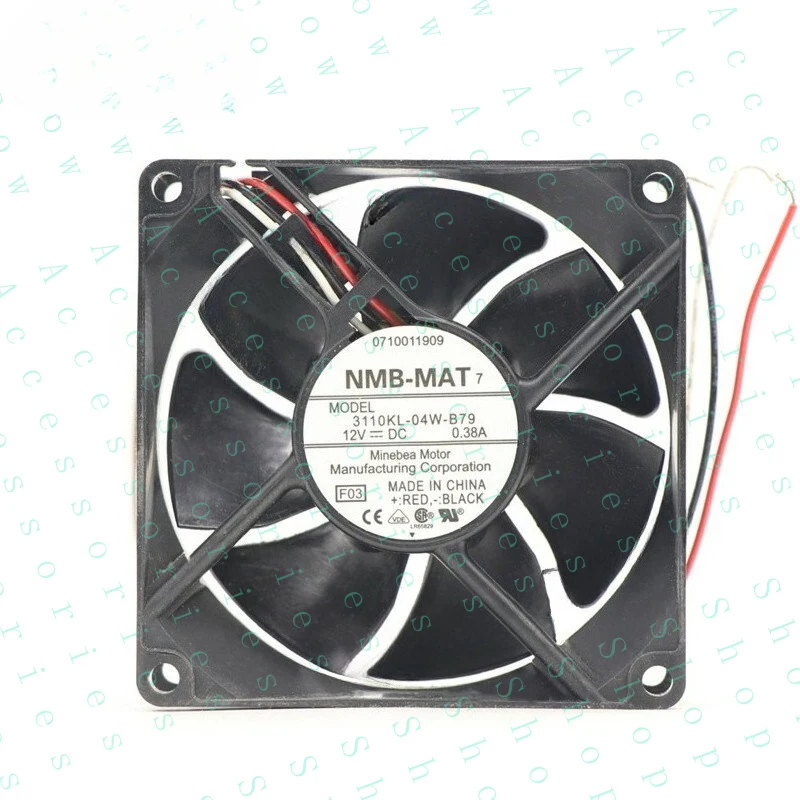 PP+ FOR NMB Fan 3110KL-04W-B79 DC 12V 0.38A 80*80*25mm 3-wire Cisco Switches Cooling Fan