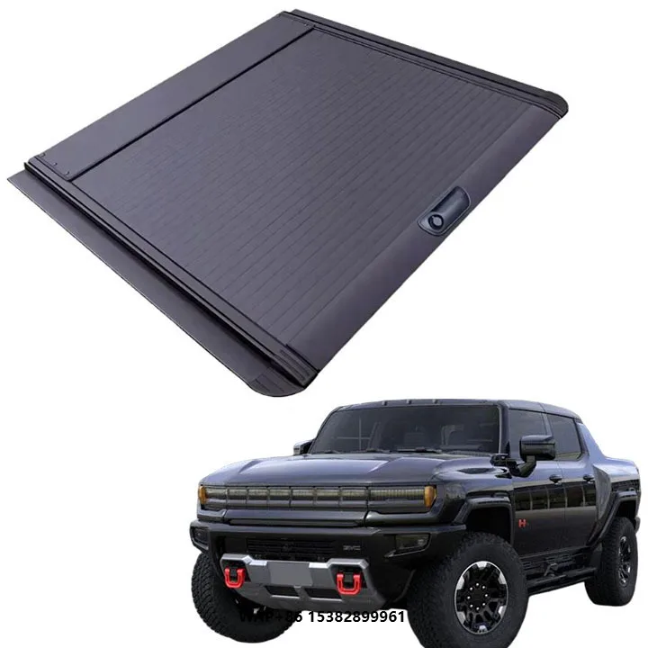 

Original Style 4X4 Pickup Roller Lid Manual Roller Shutter Cover Tonneau Cover for 2024 Hummer EV