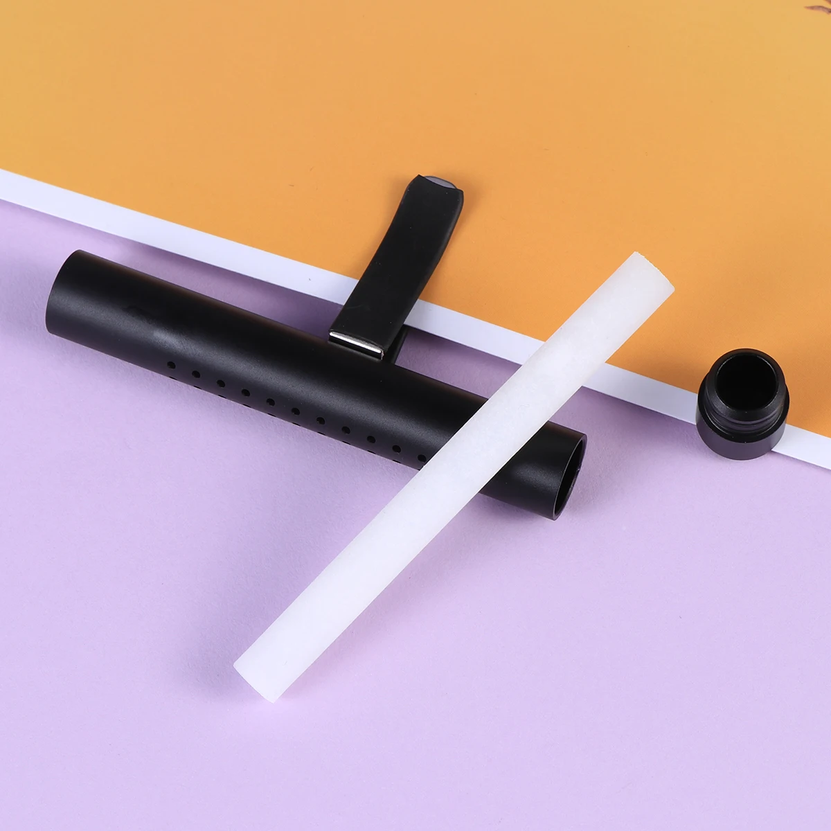 

Car Air Freshener Black Silicone Aromatherapy Diffuser For Vent Clip Hollow Design Essential Oil Perfume Button