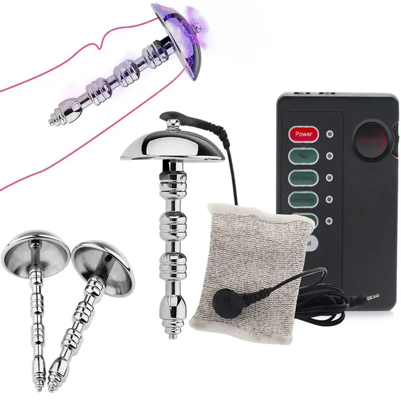 Palo de ojo de caballo, irritación uretral del pene masculino, masturbación Gay, multifunción, SM, descarga eléctrica, reproductor de uretra, tapones uretrales