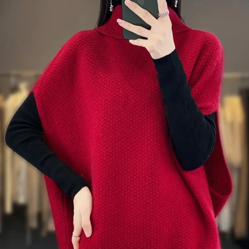 Solid Women\'s Knitted Vest Jumper Korean Style Clothing Waistcoat Formal Wear To Work Aesthetic Smooth Warm Sales Female Sweater