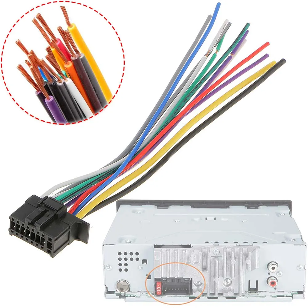 Arnés de cableado de enchufe de 16 pines para Pioneer DEH P4300UB P4200UB 4500BT AVH X3700BHS X5700BHS X7700DVD AVIC accesorios de Cable de Radio