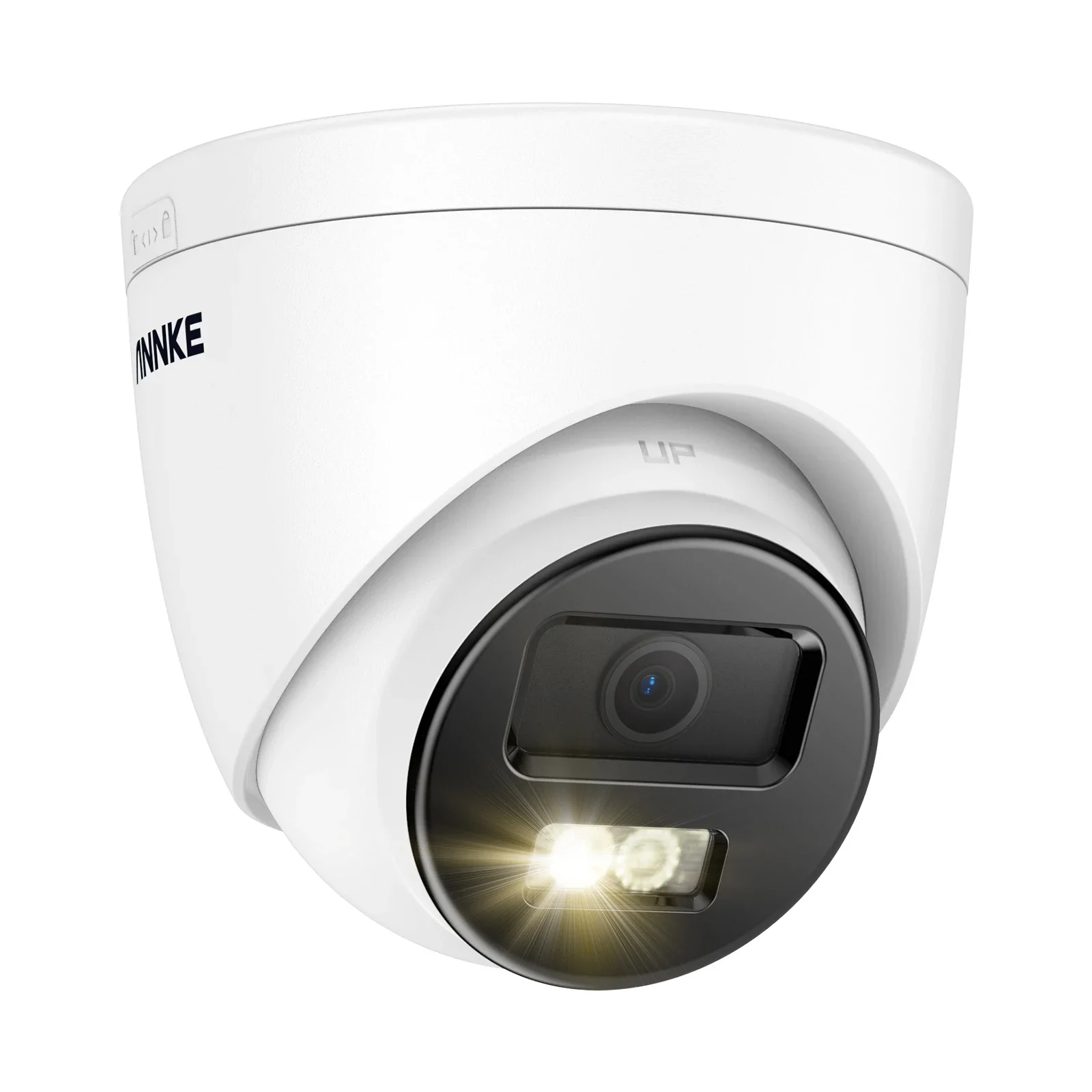 ANNKE 4K 12MP PoE IP Turret Security Camera AI Detection & Smart Dual Light & Microphone SD Card Slot 512GB Outdoor CCTV Camera