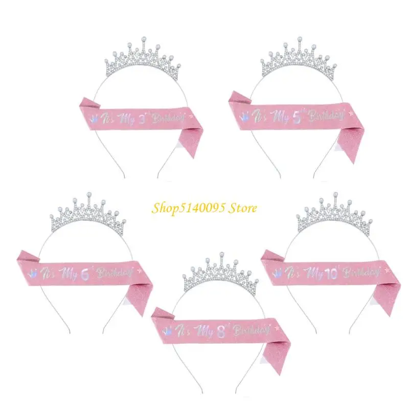 

DXAE Элегантный возраст номер головокружительный убор и декоративная лента для детей Особые случаи