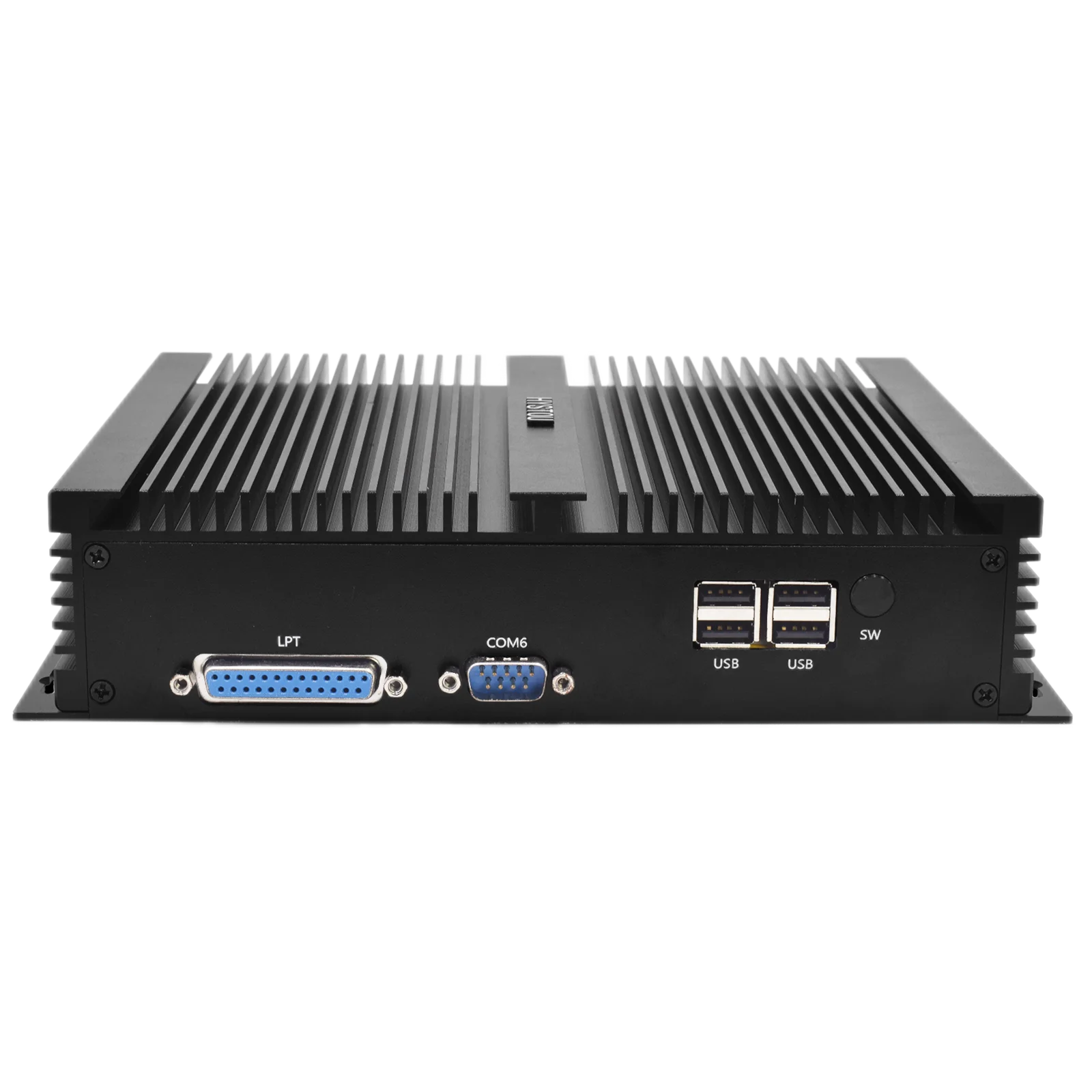 Hystou fanless MINI Industrial PC H4 Intel 8th Gen Core i5-8250U และ i7-8550U 6 *com WiFi DP EDP vsga HDMI Quad Process