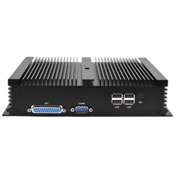 Hystou Fanless Mini PC industriel H4 Intel 8th Isabel Core i5-8250U et i7-8550U 6 * COM WIFI DP EDP VSGA HDMI façades processus