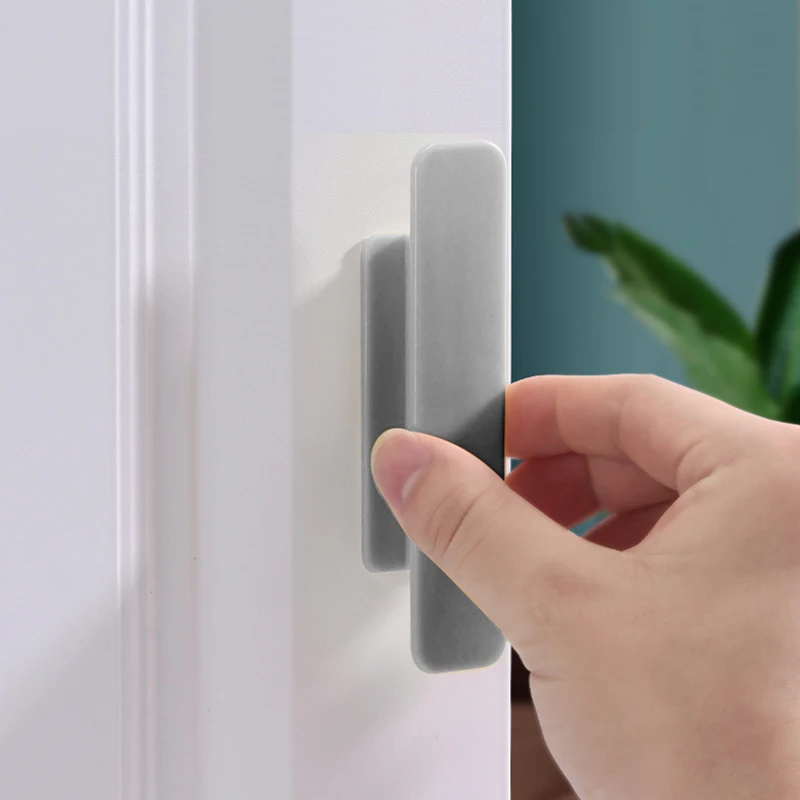 

2PCS Cabinet Door Drawer Handle Modern Simple Door Window Small Handle No Punching Sliding Door Strong Adhesive Door Handle