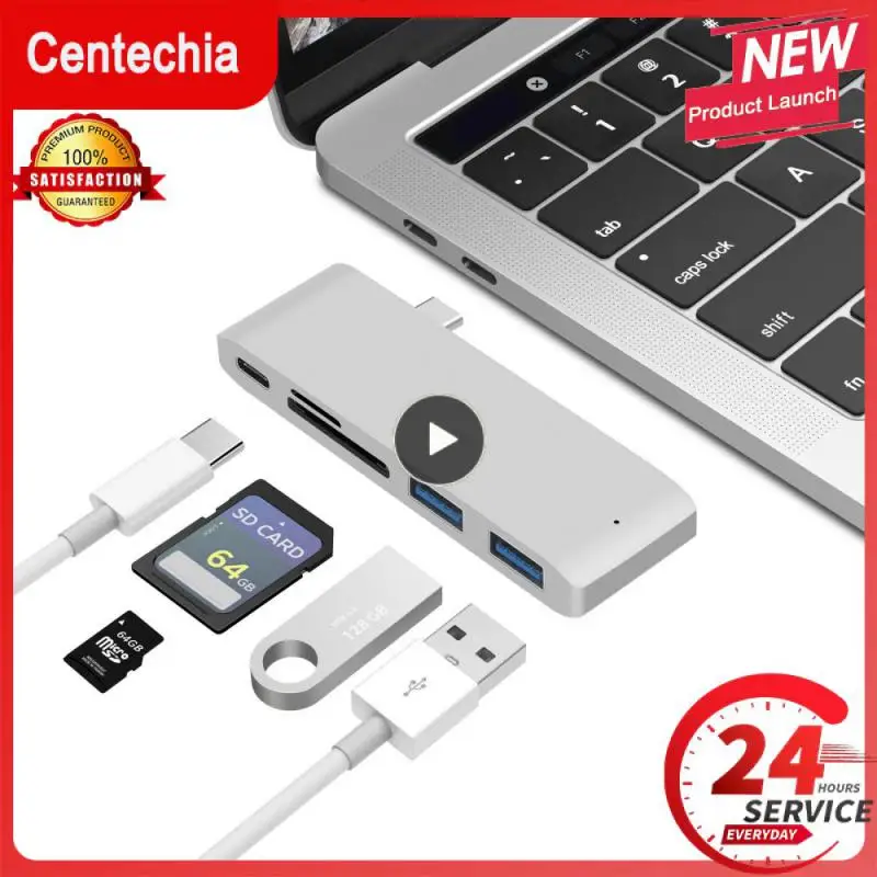 Концентратор 3.1 Type-C к адаптеру 4K Thunderbolt 3 USB C Hub с концентратором 3.0 TF SD Reader Slot PD для MacBook Air 2020 M1 Чип