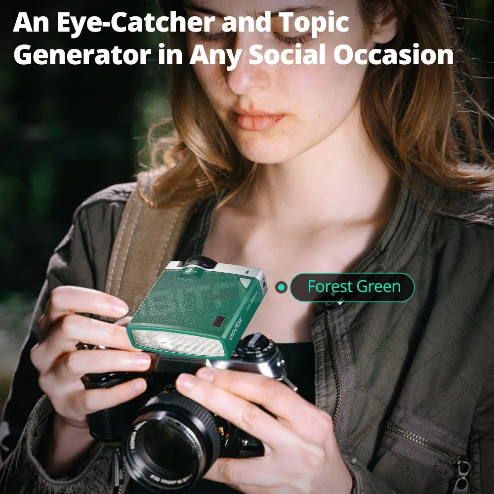 Godox Color Lux ジュニアカメラフラッシュ GN12 6000K±200K 7段階フラッシュスピードライトトリガー Canon Nikon Fuji Olympus Sonyカメラ対応