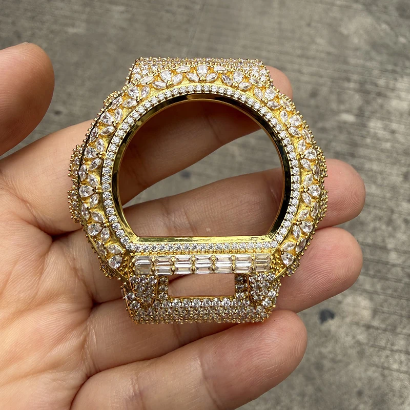 Jewelry Watches For Men - Hip-Hop Bling Iced-Out Uhrengehäuse für Männer,