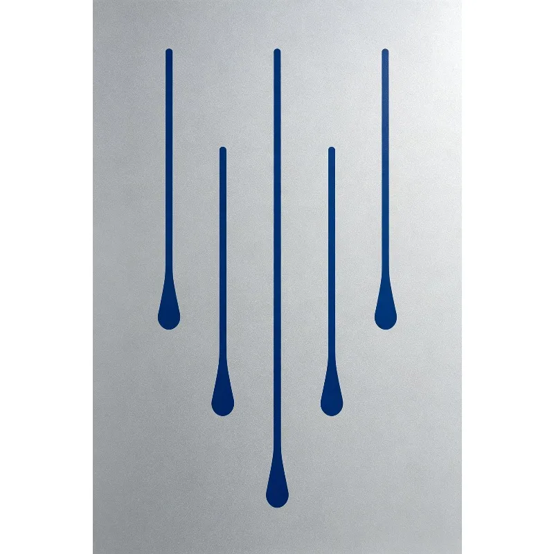 Abstract Minimal Line Rectangular Tin Wall Art, Retro Iron Painting Metal Poster, Simple Linear Design Iron Sign