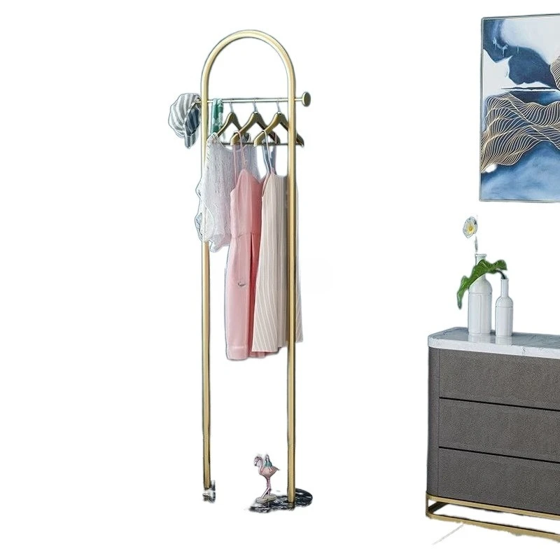 

New marble home hanger floor-to-ceiling bedroom simple clothes rack