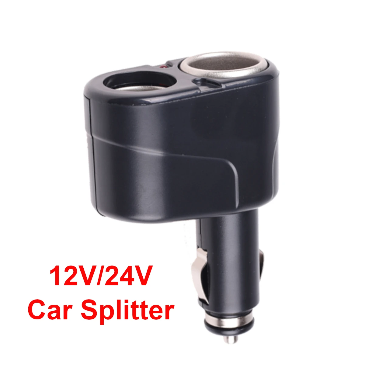 Dual Ports 12V/24V Car Cigarette Lighter Splitter Plug Auto Cigar Charger Socket Adapter for SUV Truck RV Off-Road Vehicle