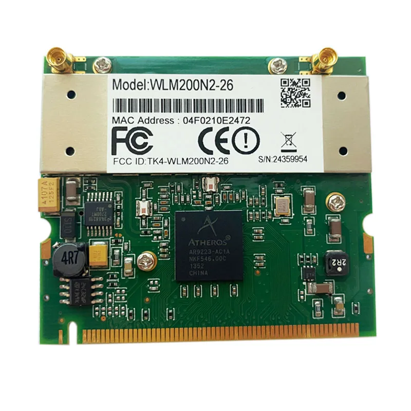 400mw Composite high-power AR9223 b/g/n 300M MINIPCI 2.4G wireless ROS network card  WLM200N2-26  mini PCI wifi