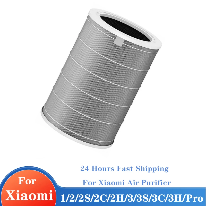 Replacement For Xiaomi Air Purifier 1/2/2S/2C/2H/3/3C/3H Hepa Filter For Xiaomi Air Purifier PM2.5 Filter  Blue, Purple, Green