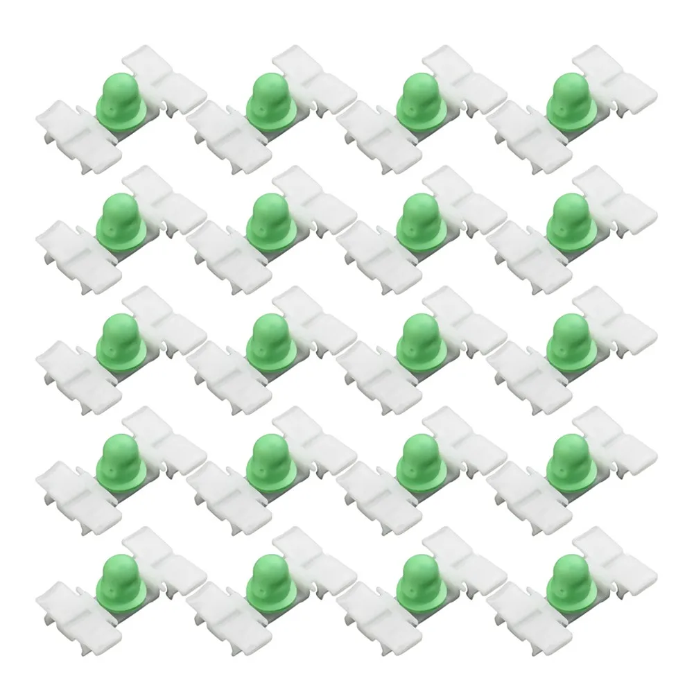 Decorative Strip Door Clips 31*20mm White+Green Strip Panel Rivet Side Trim Bump E36 E46 323 325 328 330 Exterior