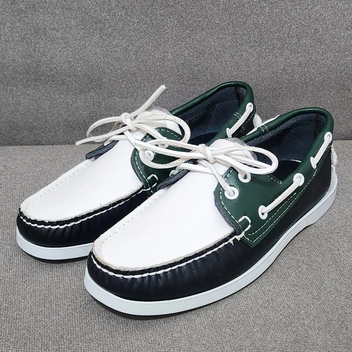 green white