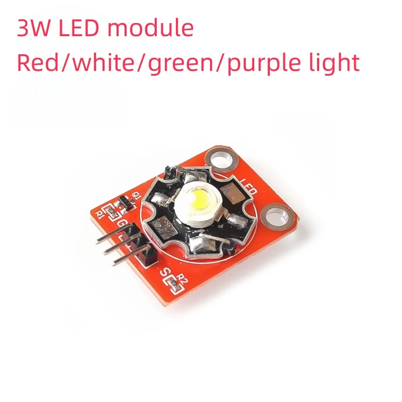 Moduł LED 3W, moduł dużej mocy, moduł koloru białego/czerwonego/fioletowego/zielonego