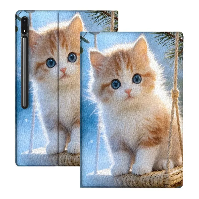 

Creative Art Color Cat For Samsung Galaxy Tab S10 S9 S8 S7 FE Lite Soft Flexible Support Tablet Case Gift