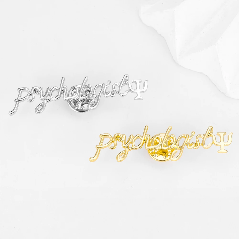 بروش سحري من Hanreshe-Psi ، دبوس علم النفس الطبي ، مجوهرات للطبيب والممرضة ، شارة طية صدر ، هدايا