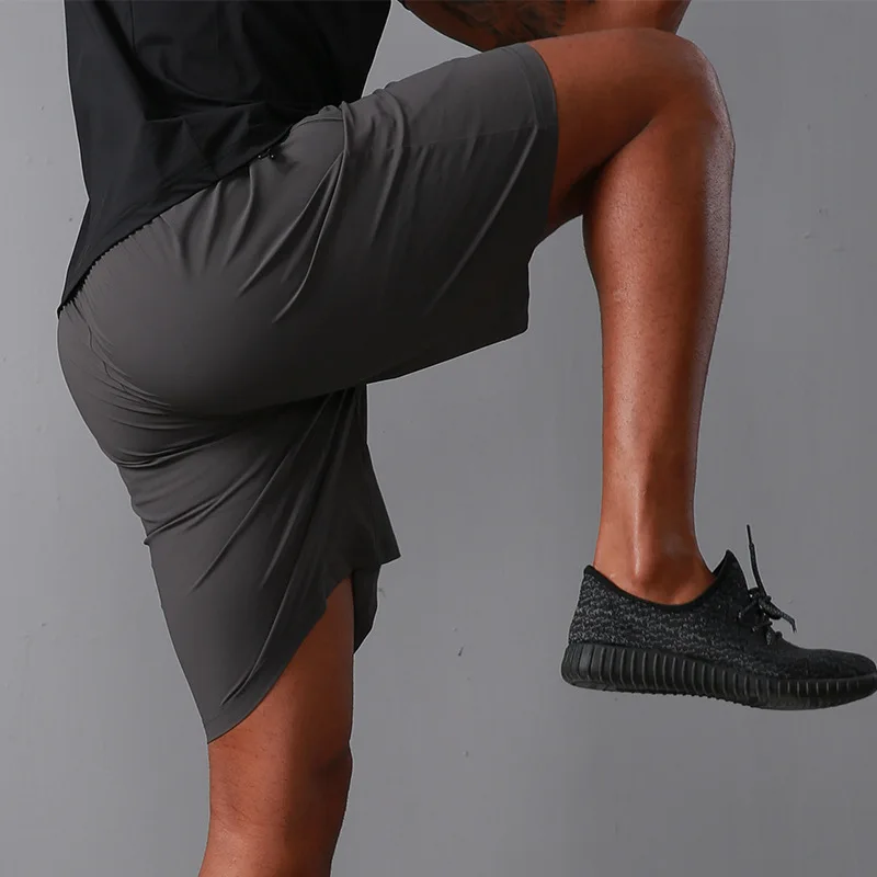 Pantalones cortos de secado rápido para hombre, Shorts deportivos para gimnasio, Fitness, trotar, entrenamiento, chándal, novedad