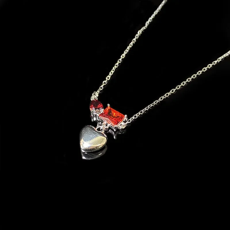 

MDL Moissa!ite Style New Tian'ku Necklace Ins Light Luxury Niche Design Love Zirconia Double Layer Collarbone Chain Wholesale