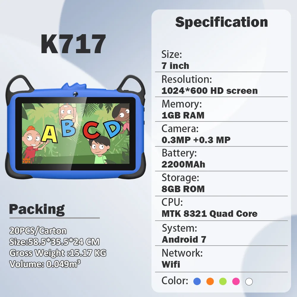 Children's learning tablet education software, high-definition learning machine, WIFI tablet computer, early education machine