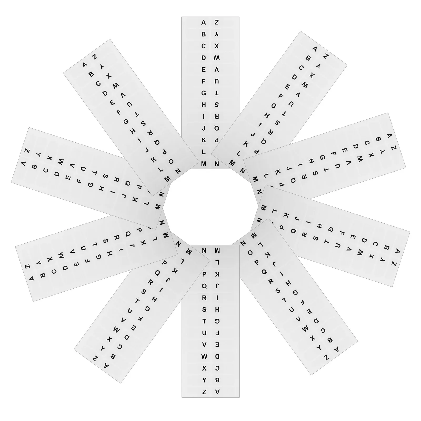 

14 Sheets Alphabet Page Markers Sticky Plastic Book Tabs For Notebooks Binders Scrapbooks Office Home Reading Index Tabs Sticky