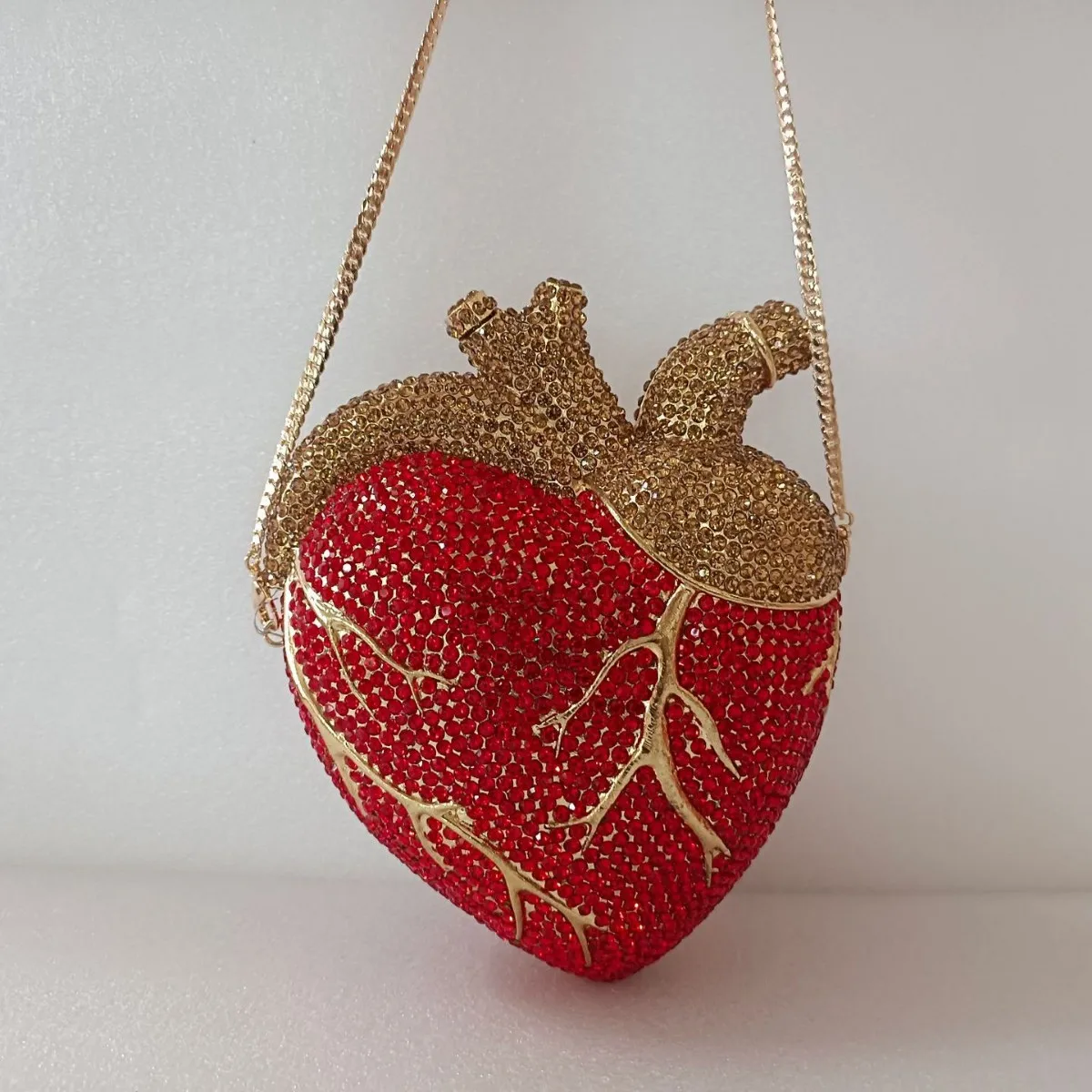 New diamond-encrusted dinner bag empty metal hard box diamond bag banquet dress