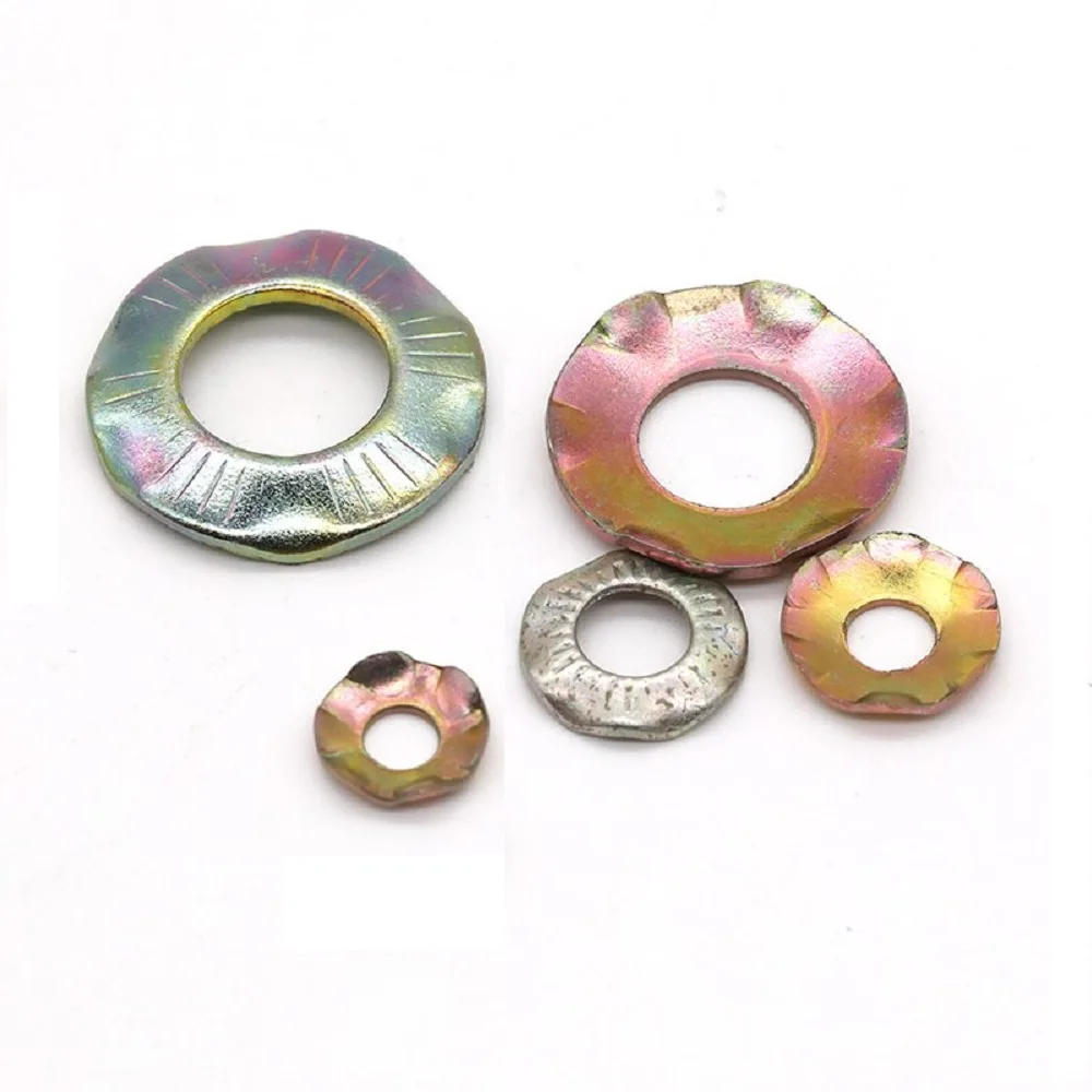 10-20pcs bridge claw grounding butterfly anti-loosening lock washer galvanized non-slip grip gasket