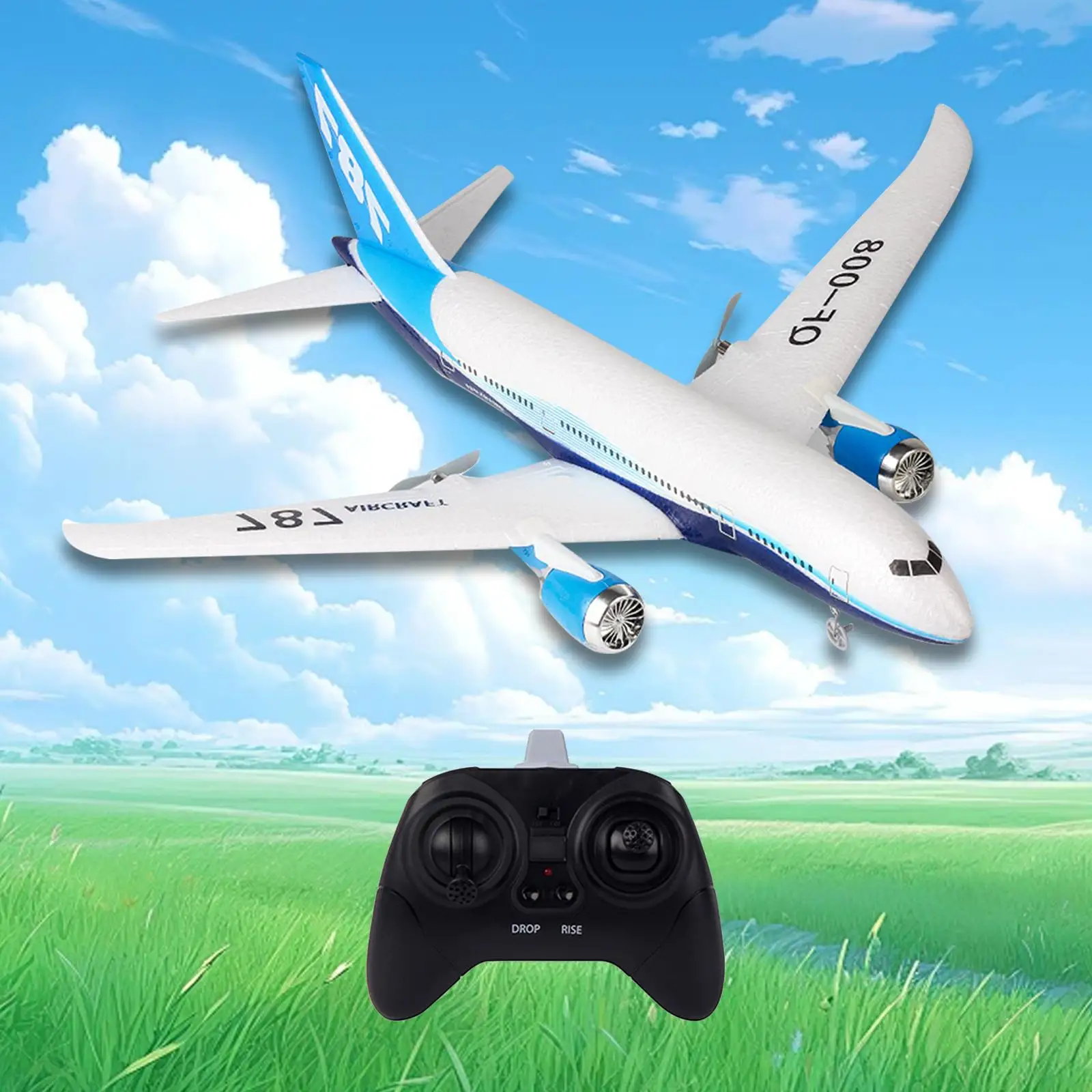 RC Airplane Lightweight Ready to Fly Remote Control Aircraft RC Glider Fixed