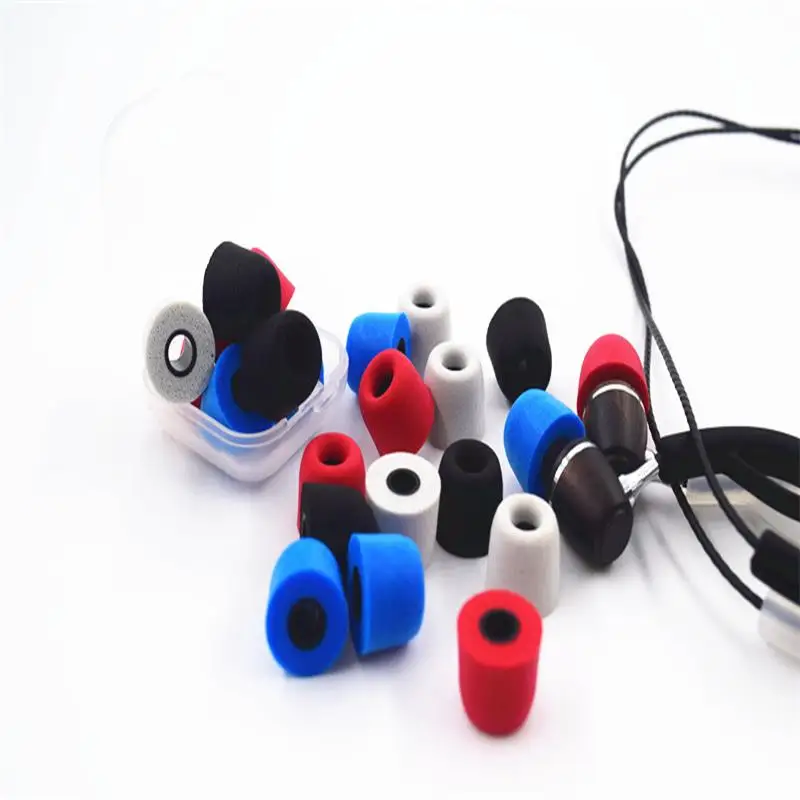 16pcs/8pair T100 Memory Foam Ear Pads 3mm( L M S)For In-Ear Earphones Enhanced Bass Pads