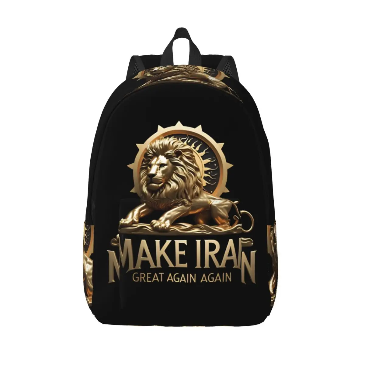 Make Iran Great Again Backpack Boy Polyester Cycling Backpacks Durable Modern School Bags Rucksack