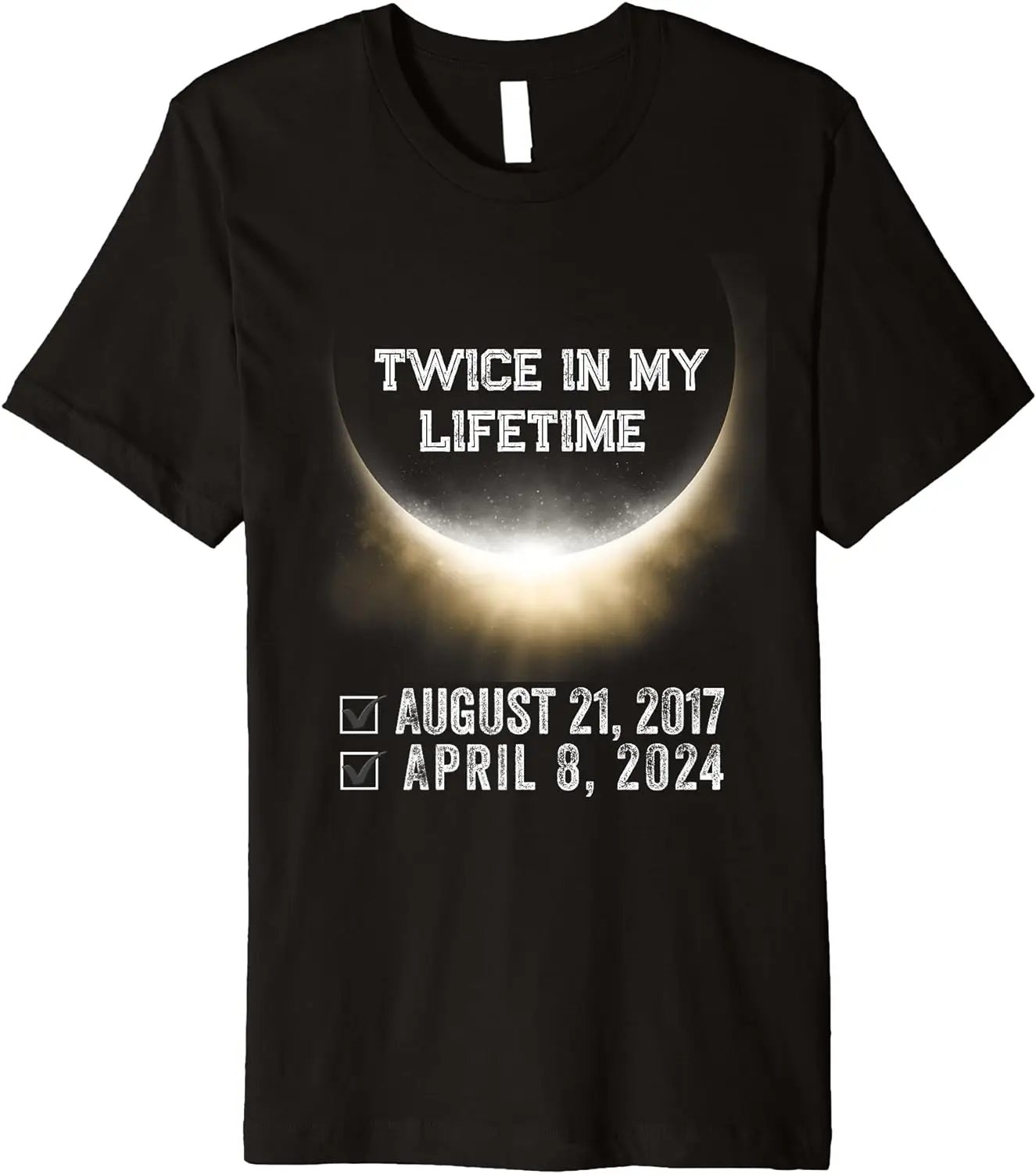 2024 Shirt Twice in my lifetime Solar Eclipse Premium T-Shirt