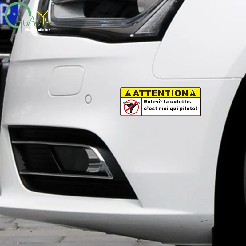 Panties Thong Attention Warning Strip Car Stickers Motorcycle Bike Car Bumper Window Racing Vinyl Surf Laptop Decals