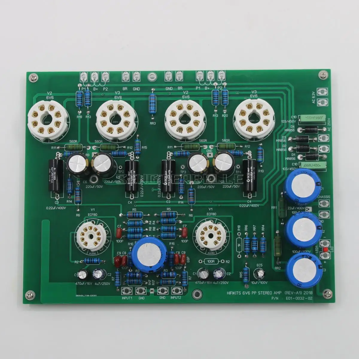 

Hi-End Dual Channel 6V6 Tube Push-Pull Home Audio Power Amplifier Finished Board & Kit Optional