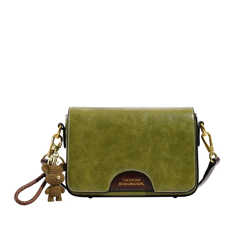 

Minimalist Shoulder Bag Women New Trend Exquisite Casual Cross Bag With Cute Ornaments Fashion Chic Color Contrast Female Bags