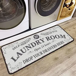 Laundry Room Runners Rugs Home Decor Hallway Balcony Entrance Doormat Laundry Mat for Bathroom Anti-slip Laundry Room Decor
